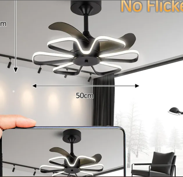 Flight Crystal Chandelier Ceiling Fan - Image 3
