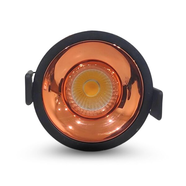 30W LX 465 Black Deep Recessed COB Downlight with RoseGold Reflector Ceiling Spotlight for showroom