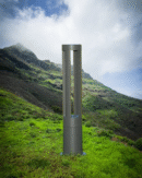 24″ Round Garden Bollard Light 12W Outdoor Pathway Light (1479)