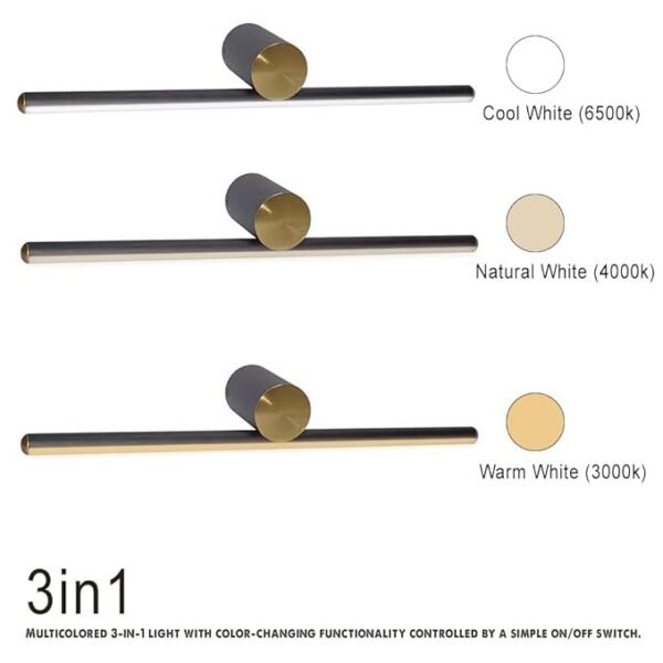 12W LX 775 Black RoseGold Wall Mirror Light Bathroom Aluminium Body Picture Light - Image 2