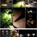 20″ Garden Bollard Light Square High Bottom Pathway Light (1479)