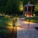 20″ Garden Bollard Light Square High Bottom Pathway Light (1479)