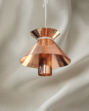 8W LX 181 Copper Fancy Hanging Lights for Home Ceiling Pendant Light with 3000K LED Color