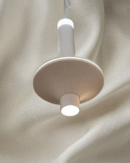 8W LX 681 White Rosegold Fancy Hanging Lights for Home Ceiling Pendant Light with 3000K LED Color