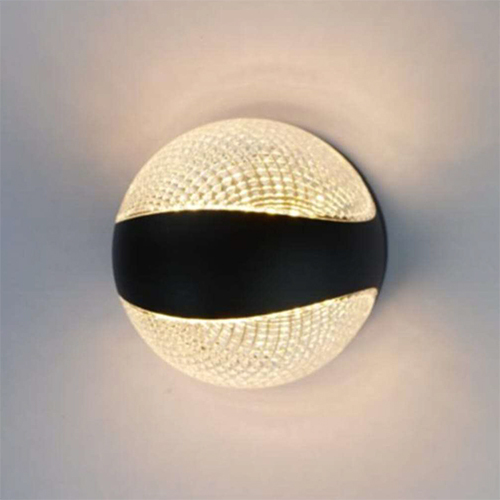 LX 717B 12W Up Down Wall Decorative Light Black Aluminium Body Outdoor Wall Light