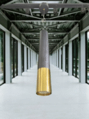 12W LX 382 Black Antique Fancy Hanging Lights for Home Ceiling Pendant Light with 3000K LED Color