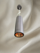 16W LX 392 Black Fancy Hanging Lights with Rosegold Reflector for Home Ceiling Pendant Light with 3000K LED Color