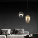 8W LX 5009 French Gold Fancy Hanging Lights for Home Ceiling Pendant Light with 3000K LED Color