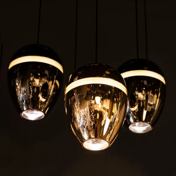 8W LX 5009 French Gold Fancy Hanging Lights for Home Ceiling Pendant Light with 3000K LED Color - Image 9