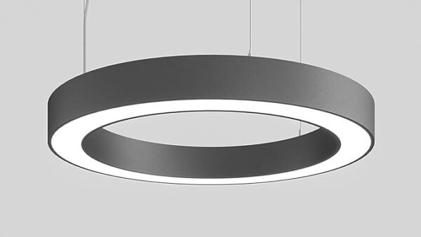 1200mm Round Ring Office Pendant Hanging Aluminium Profile Light 96W Round Hanging Suspended Light with Fulham Driver - Image 3