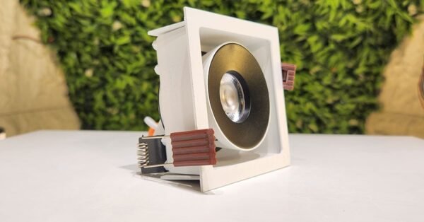 AP 0412 12W White Square Recessed Linear COB Ceiling Downlight with Apra Driver - Image 2