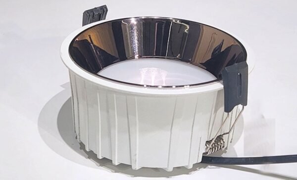 AP Mysa 18W Round Diffused Deep Recessed Wall Mounted COB Ceiling Downlight Nickle Reflector - Image 6