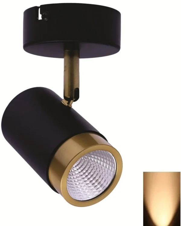 LX 585 3W Black GD Surface Wall Cob Focus Light - Image 3