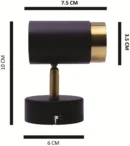 LX 585 3W Black GD Surface Wall Cob Focus Light