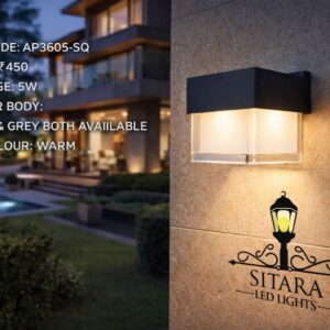 AP3605 5W SQ OUTDOOR LED WALL LIGHT
