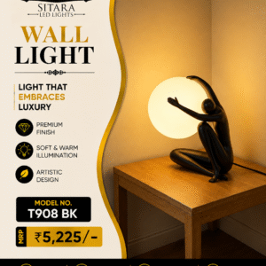 LED WALL LIGHT T908 BK