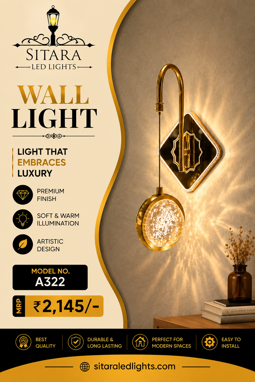 LED WALL LIGHT A322