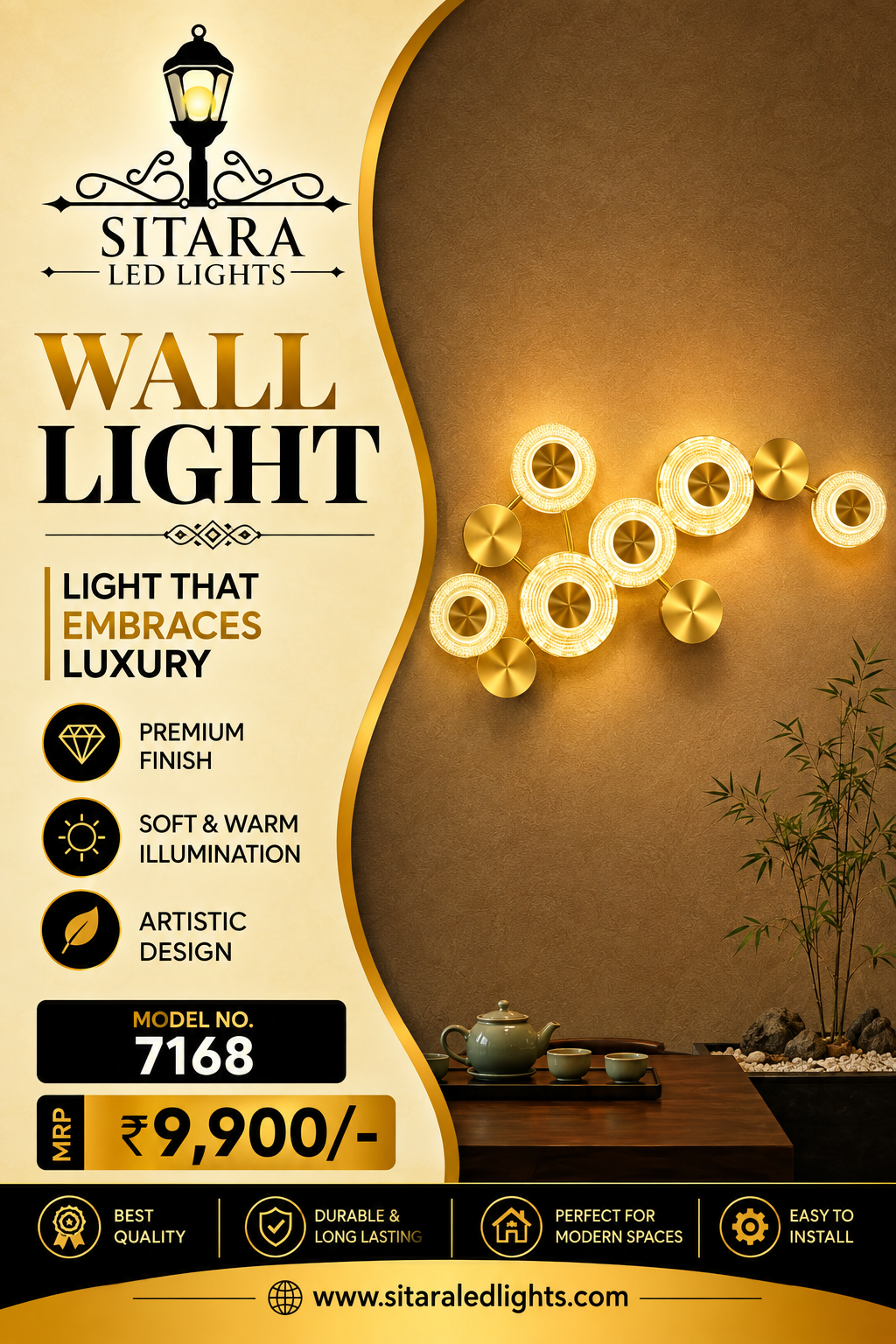 7168 – Luxury Designer Wall Light